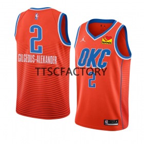 Herren NBA Oklahoma City Thunder Trikot Shai Gilgeous-Alexander 2 Nike 2022-23 Statement Edition Orange Swingman